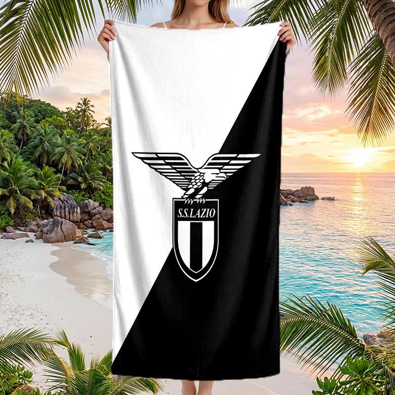 Asciugamano da Spiaggia Asciugatura Rapida in Microfibra Assorbente Portatile da Viaggio per Nuoto Lazio FC