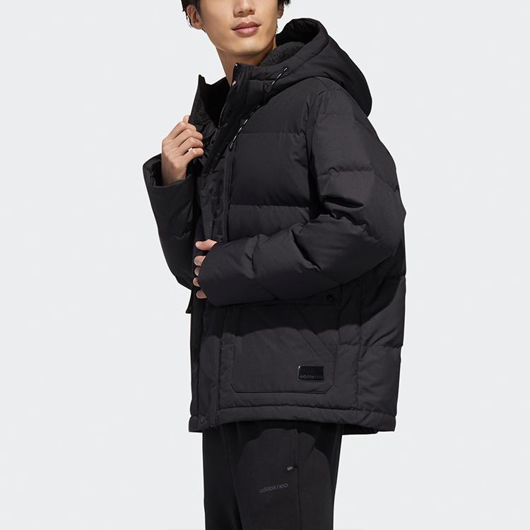 Adidas Neo M Hp Down Jacket Sport Hooded Winter Men Outerwear Black GJ8968