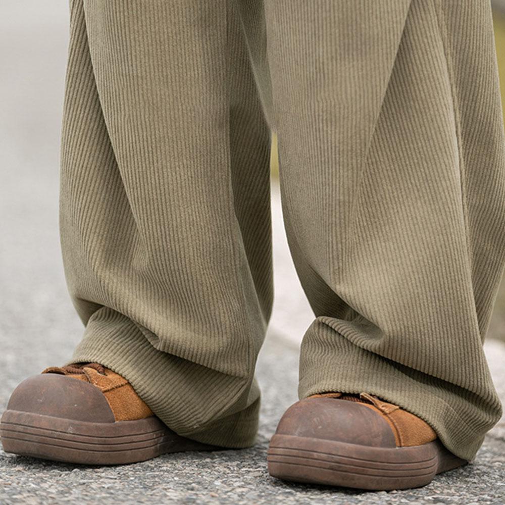 Men's Women's Y2K Oversized Spring Autumn Vintage Corduroy Baggy Wide Leg Pants Trousers Streetwear Korean Clothes