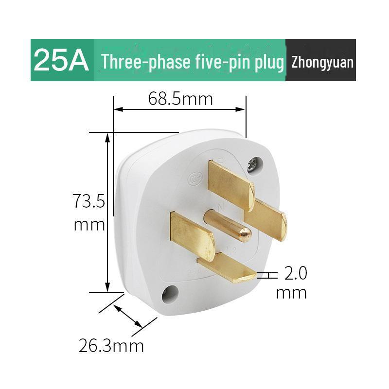 Suure võimsusega 86 tüüpi kliimaseadme pistikupesa, 20A koos lülitiga ja 25A kolmefaasiline neljajuhtmeline paneel