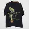 New Popular Ministry Band Black T-Shirt Cotton Full Size Unisex T-Shirt