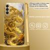Mythical Golden Dragon For Samsung A 31 32 A33 A34 35 14 A15 13 16 25 26 50 52 53 54 55 56 70 71 72 73 Golden Glass Phone Case