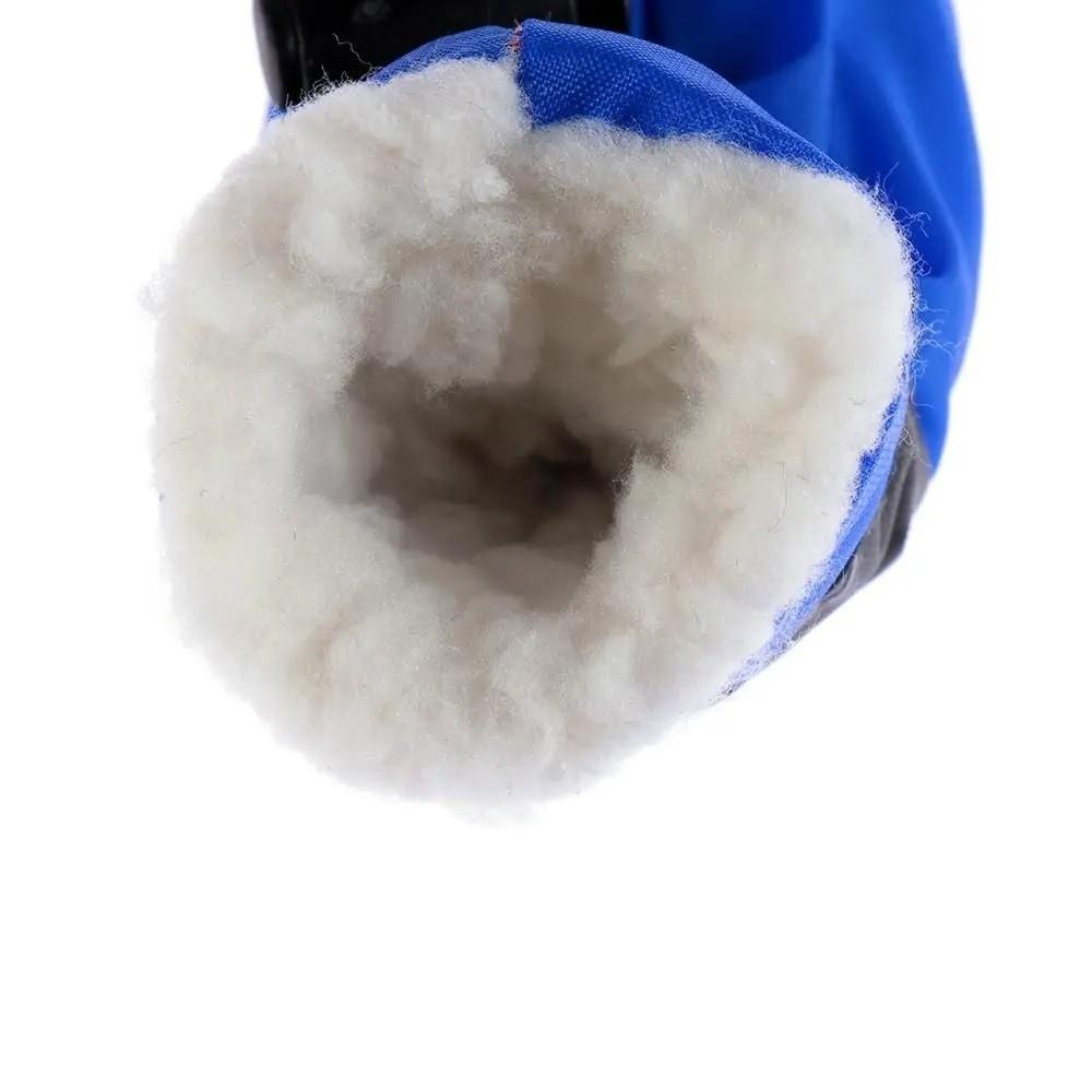 4Pcs Anti-Scratch Pet Dog Shoes with Reflective Trim Strong Grip Antiskid Puppy Shoes Wear-Resistant Does Not Fall Off