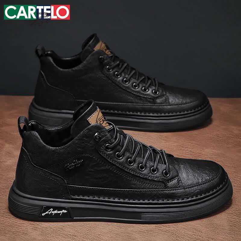 CARTELO Men s Soft-Sole Casual British Style Board Shoes 41