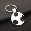 2Pcs Soccer Keychain Bottle Opener Keychain Charm Accessory for Keys & Cars, for Football Fan Gifts