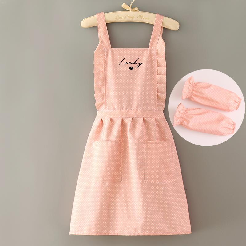 Japanese Style Oil-Proof Women's Apron for Manicure, Catering, and Cooking - Summer Work Uniform
