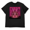 Bunny T-Shirt Jungen Weiß schlicht übergroß Grafik-T-Shirt Rapper Grafik-T-Shirts Herrenmode