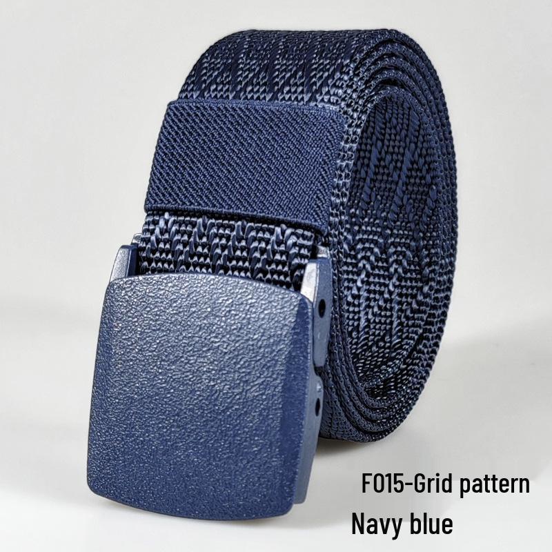 Men's Tactical Nylon Belt, Mesh Pattern, Non-Metal Jacquard, Outdoor Waist Belt In Stock