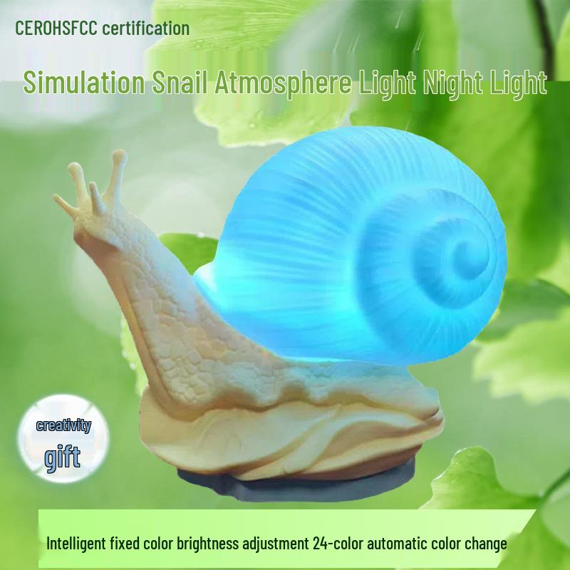 USB Plug-In Snail LED Bedside Night Light
