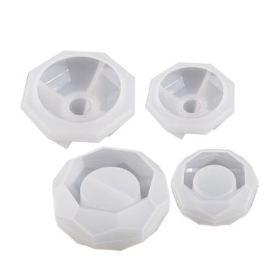 DIY Silicone Candle Holder Mould Handmade Hexagonal Section Candlestick Mold for Teas Wax Cup for Blessing Ceremony