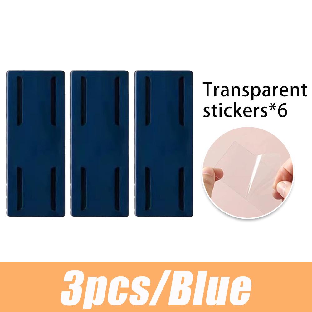 Wall-mounted Plug Fixer Holder Self-adhesive Sockets For Cable Wire Organizer Seamless Cable Sockets Holder To Home Appliance