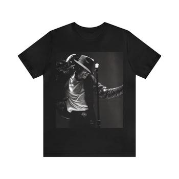 Live Concert Michael Jackson T-Shirt Premium Crew Neck Short Sleeve High Street Rock Star Streetwear Fashion Graphic Top