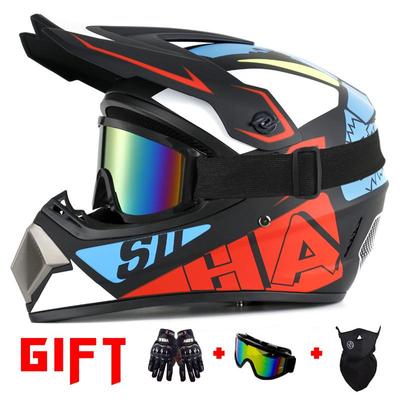 Motocyklová helma na terénní motocykl Motokrosová závodní helma Sjezdová horská helma Vhodná pro Kid DOT