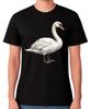 Swan T-Shirt Elegant Water Bird Wildlife Nature Graphic Unisex Tee