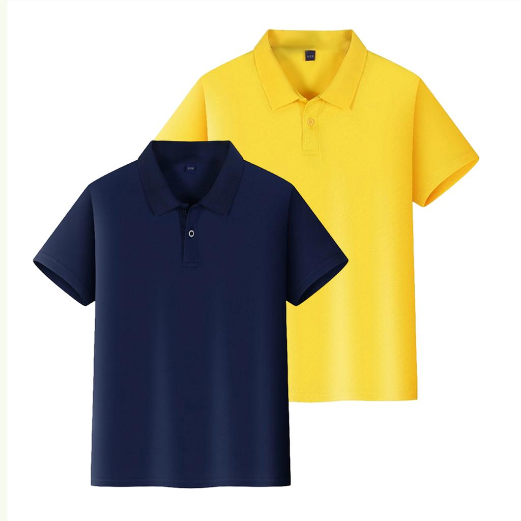 Kids Quick Dry Shirt with Collar, Short Sleeve Sports T-Shirt for Boys and Girls