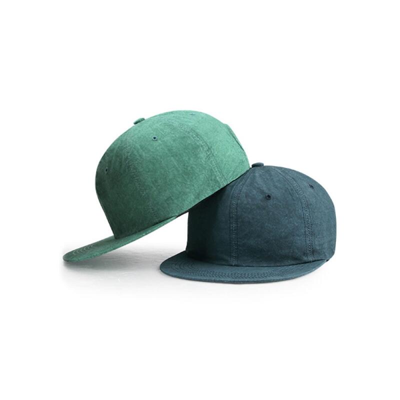 Oversized Cotton Volcano Snapback Plain Fashion Hip Hop Hat green