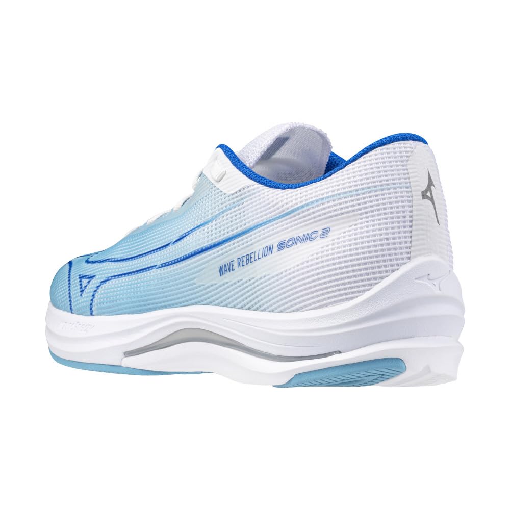 Mizuno Wave Rebellion Sonic 2 Running Shoes for Thick Blue X Blue X 2E Jogging, Marathon, Training, Sports, Lightweight, Resilient, Sole, Men's,