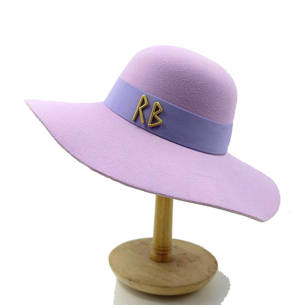 Beach Hat Punk Pearl Chain DIY Concave Crown Sun Hat New Korean Letter Hat Beach Hat Men's and Women's Punk Hat Candy Color Sun