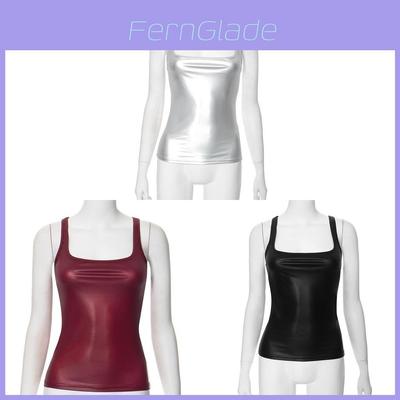 Streetwear T Shirt For Women With Polyester Fabric Crew Neck Sleeveless Summer Casual