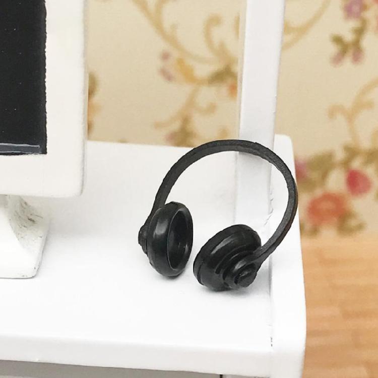 Miniature Headphone Accessories For Model Scenes Headset Plastic Design Compact Dollhouses Furniture
