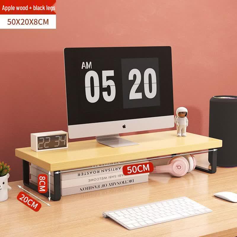 OLOEY Single Layer Desktop Monitor Stand with Keyboard Storage