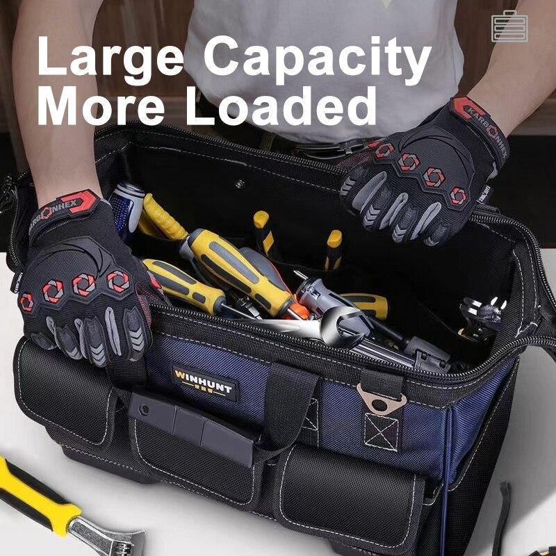 Waterproof Anti-Fall Tool Tote Storage Bag with Multi Pockets