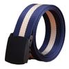 TUSHI Classic Ykk Plastic Buckle High-strength Nylon Elegant Stripe Men Women Canvas Knitted Belt