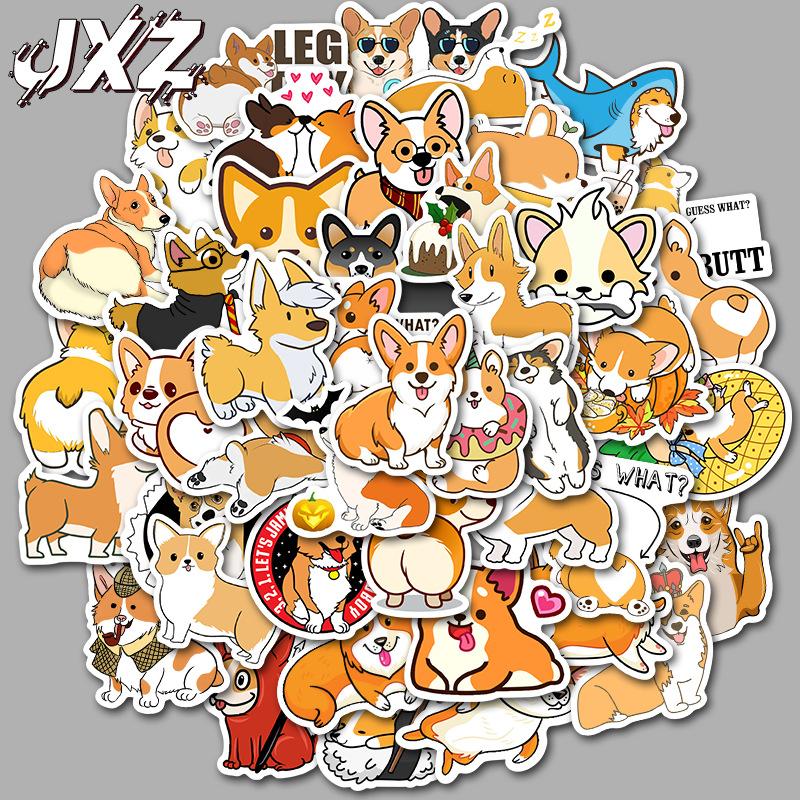 50 Pieces of Non-repeating Graffiti Sticker Decals for Luggage, Suitcase, Skateboard, and Waterproof Car Stickers