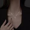 Women Necklace Faux Pearl Pendant Copper Snake Bone Chain Party Wedding Prom Clavicle Necklace Neck Jewelry