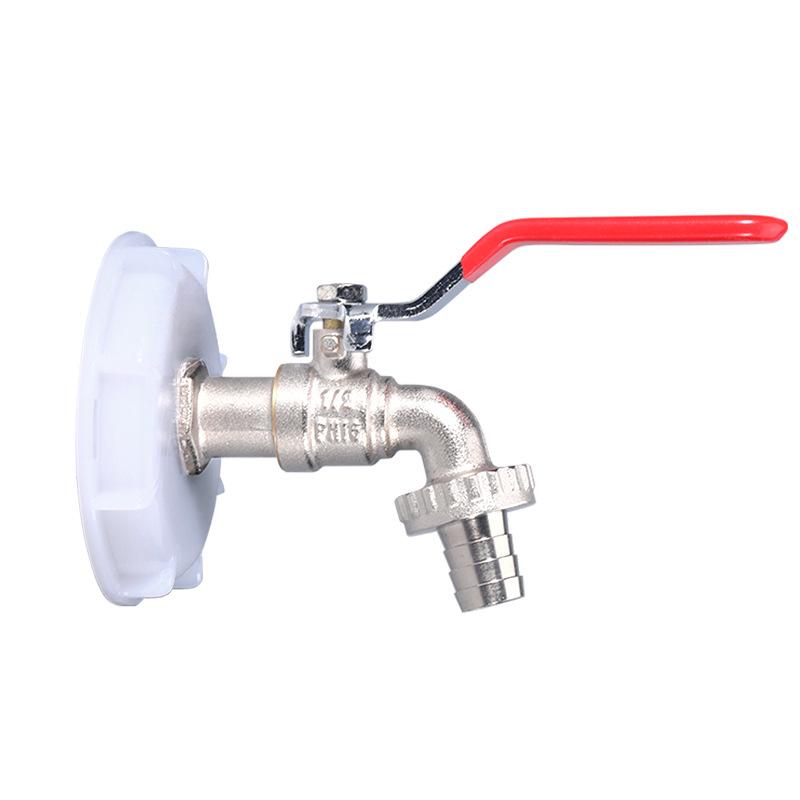 1/2 Inch Brass Garden Irrigation Faucet Water Tap Single Outlet Valve for IBC Tank Antifreeze Outdoor Balcony Garden Accessories
