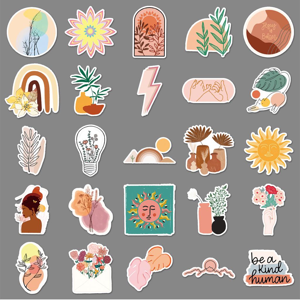 100 Pictures of Graffiti Personalized Small Fresh Guka DIY Mobile Phone Case Suitcase Stickers Waterproof