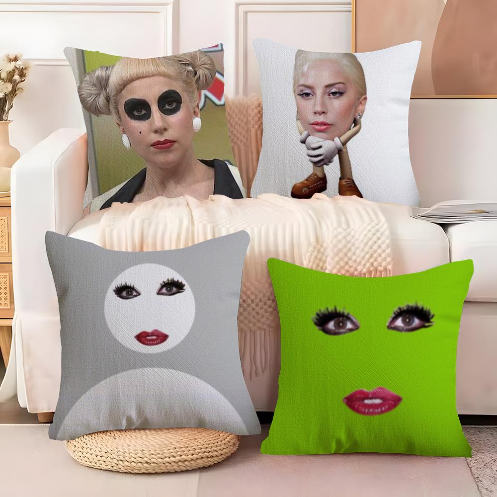 Funny gaga meme lady Pillow Case Home Living Room Decoration Linen Pillow Cases Cushion Cover