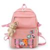 2pcs Blush Bear Car Pendant Furry Keyring for Purse Backpack Personalized Decor