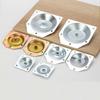 Hardware Sofas Chairs Mounting Plates Galvanized Iron Legs Fixing Plate Table Feet Set