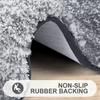 Gradient Stripes Imitation Cashmere Bathroom Floor Mats Anti-Slip Wear-Resistant Bathroom Mats Home Decoration