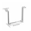 Stainless Steel Bag Stand MultiFunctional Foldable Trash Multifunction Folding Rack