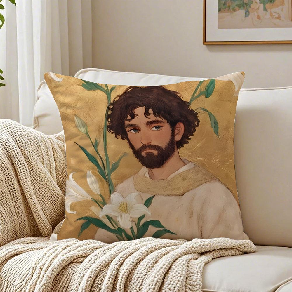 Classic Religious Art JJesus Christ Cushion Cover Pillowcase Antidustmite Living Room Sofa Decor Cushion Room