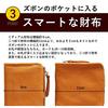 [CCOMPANY LIMITED] Men's Medium Wallet, Coin Purse, Card Case, Genuine Leather, Zipper Closure, Maurice (Dark Brown)