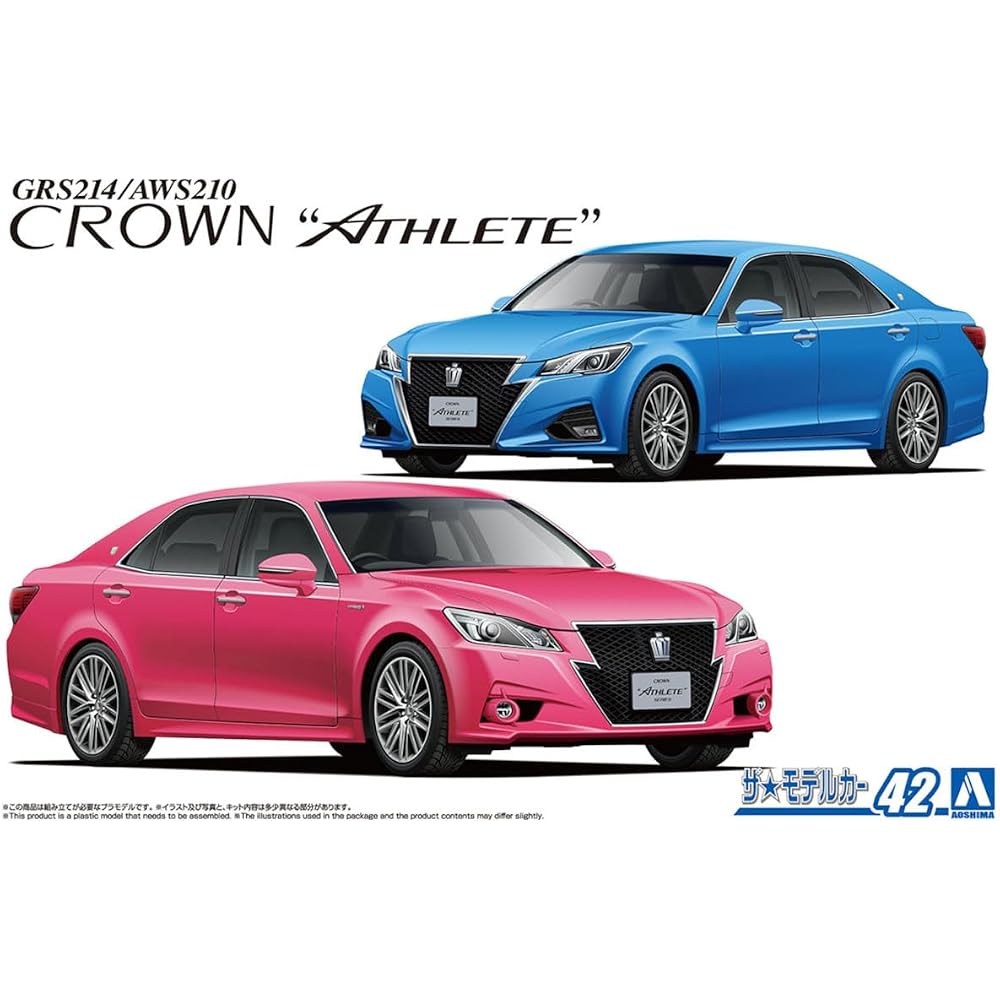 Aoshima Bunka Kyozai (AOSHIMA) 1/24 The Model Car Series No. 42 Toyota GRS214/AWS210 Crown Athlet...
