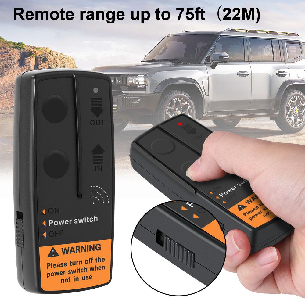Universal Electric Winch 72W 2.4G 12V 24V Switch Controller Wireless Remote Control Recovery Kit for Jeep Off-road ATV Trailer