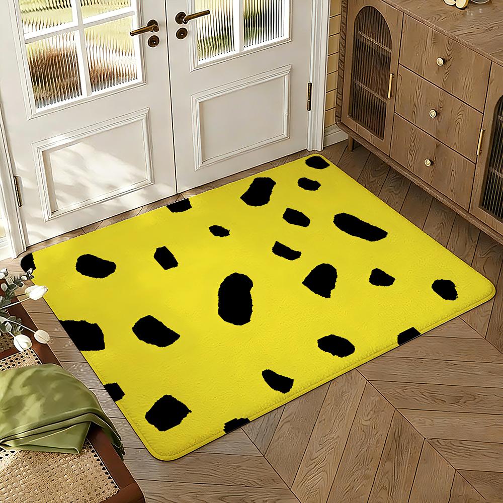 Cartoon M-Marsupilami Floor Mat Soft Thickened Absorbent Non-Slip Bedroom Living Room Door Mat Home Decor Flannel Rugs