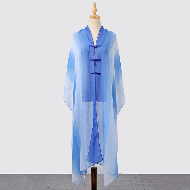 Elegant Women Thin Silk Scarf Wrap Shawl Print Ladies Sunscreen Bandanas Hijab Mujer Boho Scarve Pareo Casual Chinese Style New