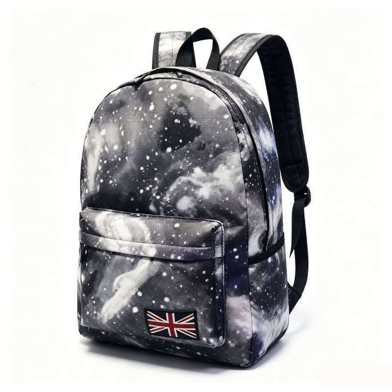 Space Galaxy Canvas Backpack Travel Rucksack With Large Capacity For Outdoor Use