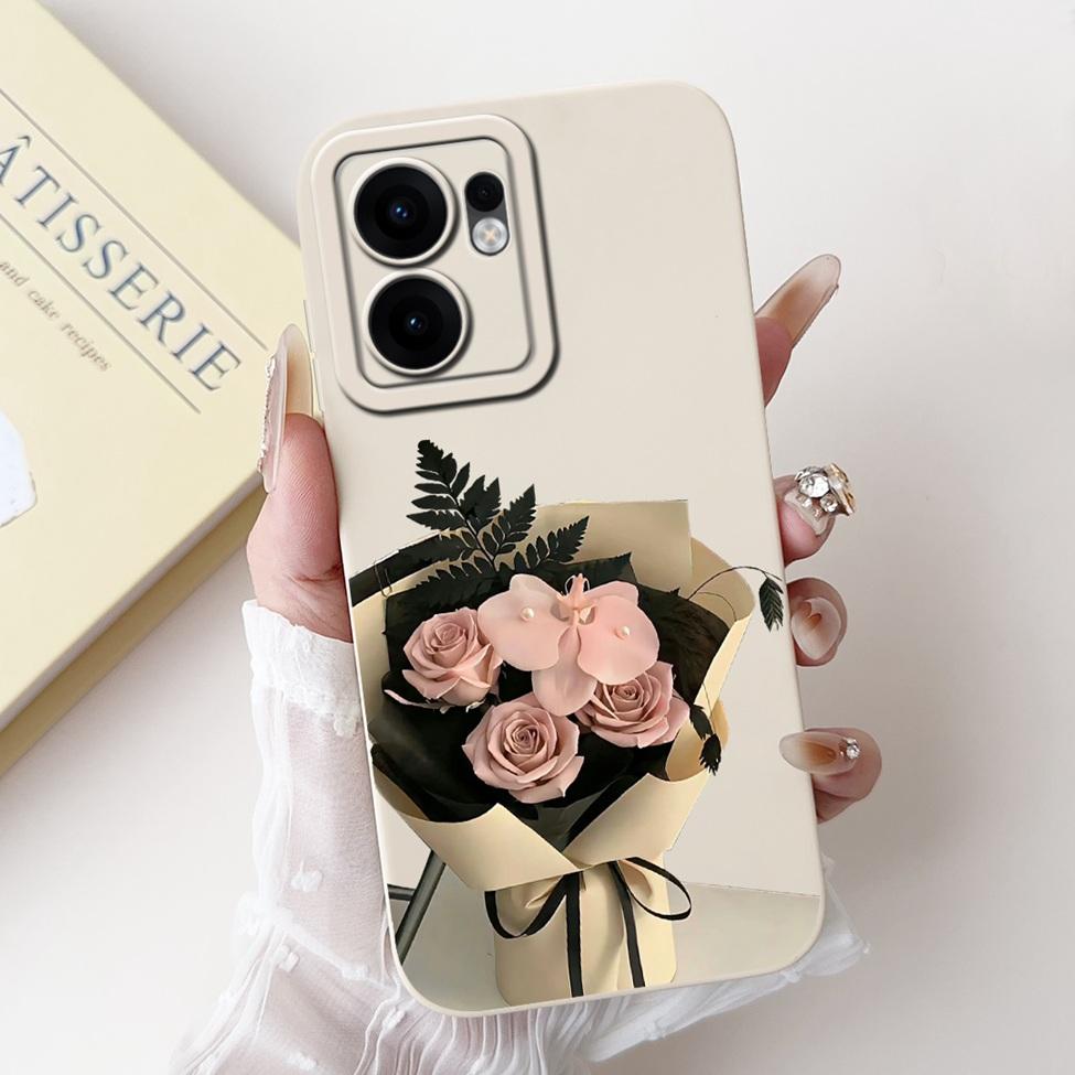 Für Oppo Reno 13F 4G CPH2701 5G CPH2699 Handyhülle Für Oppo Reno 13F Hülle Stoßfest Luxus Niedliche Katze Panda Mode Blumen Liebe