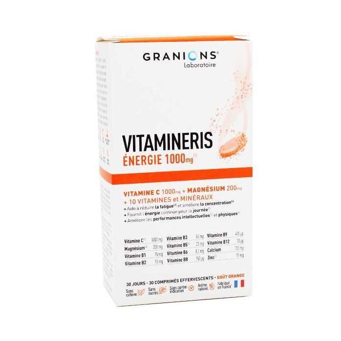 Granions Vitamineris Énergie 1000mg 30 comprimés effervescents