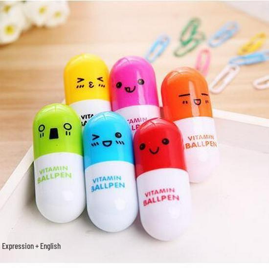 Korean Cartoon Retractable Ballpoint Pen - Cute Stationery for Students Bullet 0.7