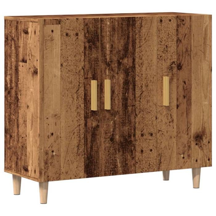 VidaXL Buffet vieux bois 90x34x80 cm bois d'ingénierie 856890