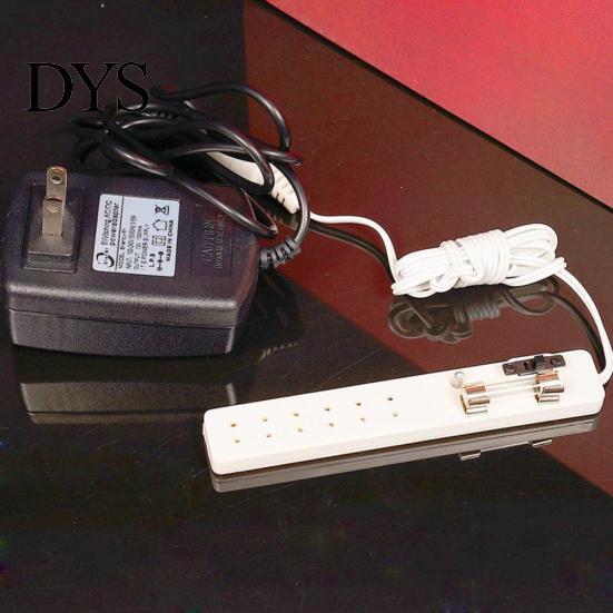 1/12 Dollhouse 6Way Socket Converter Accessory for 12V Miniature Lighting Lamp