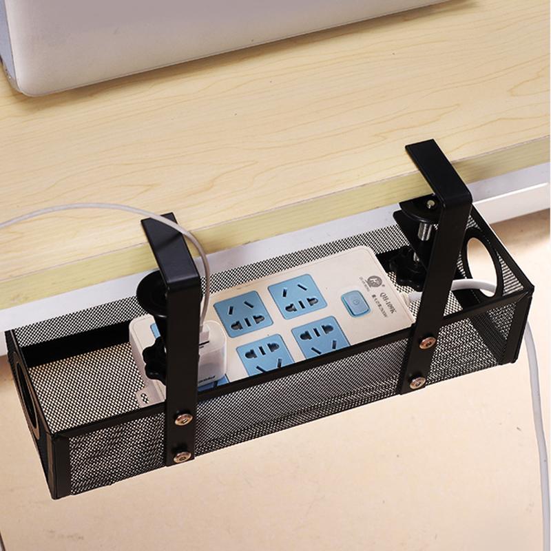 Kabelhåndtering under skrivebordet, Ingen skade på skrivebordet, Kabelorganisator for ståpult, Kabelhylle for ledningshåndtering under skrivebordet