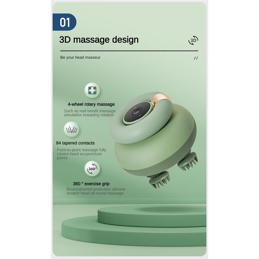 Smart Scalp Massager IPX7 Waterproof Head Massage Claw Electric Fully Automatic Pet Massager